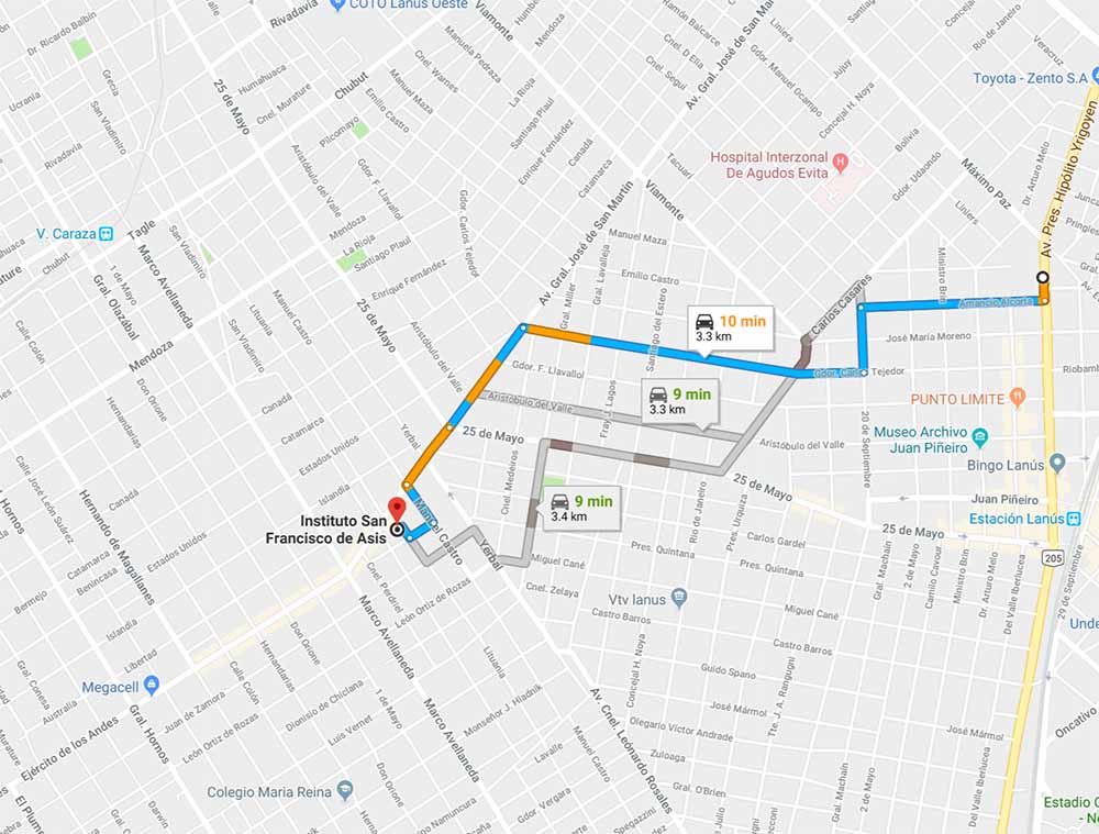 Mapa ISFA